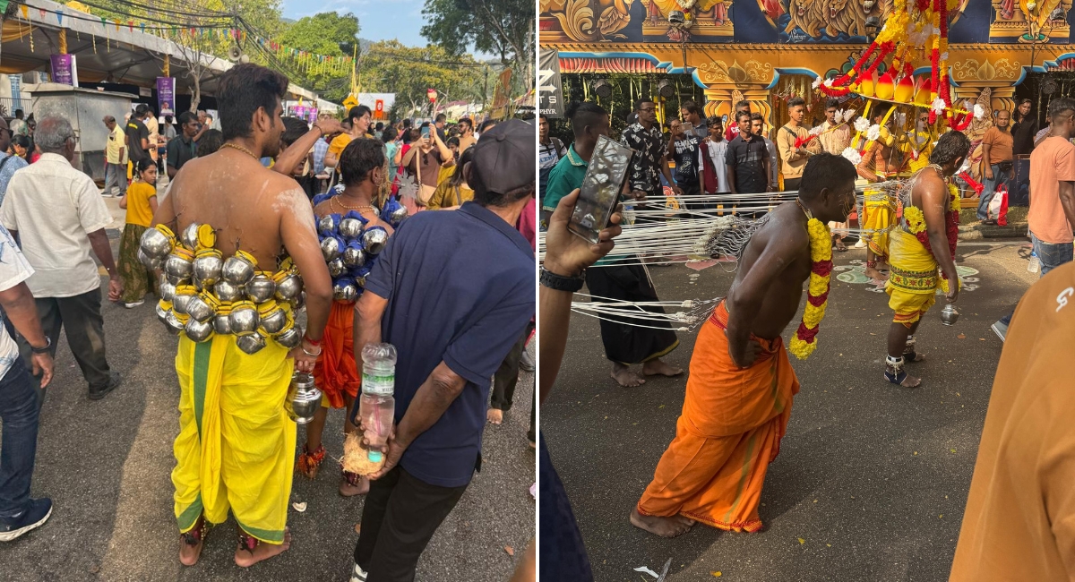 thaipusam celebration in penang, malaysia