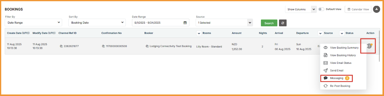 Notification Badge STAAH extranet