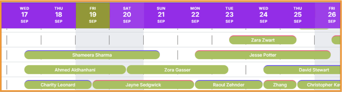 Bookings Calendar View: Booking Source Identification